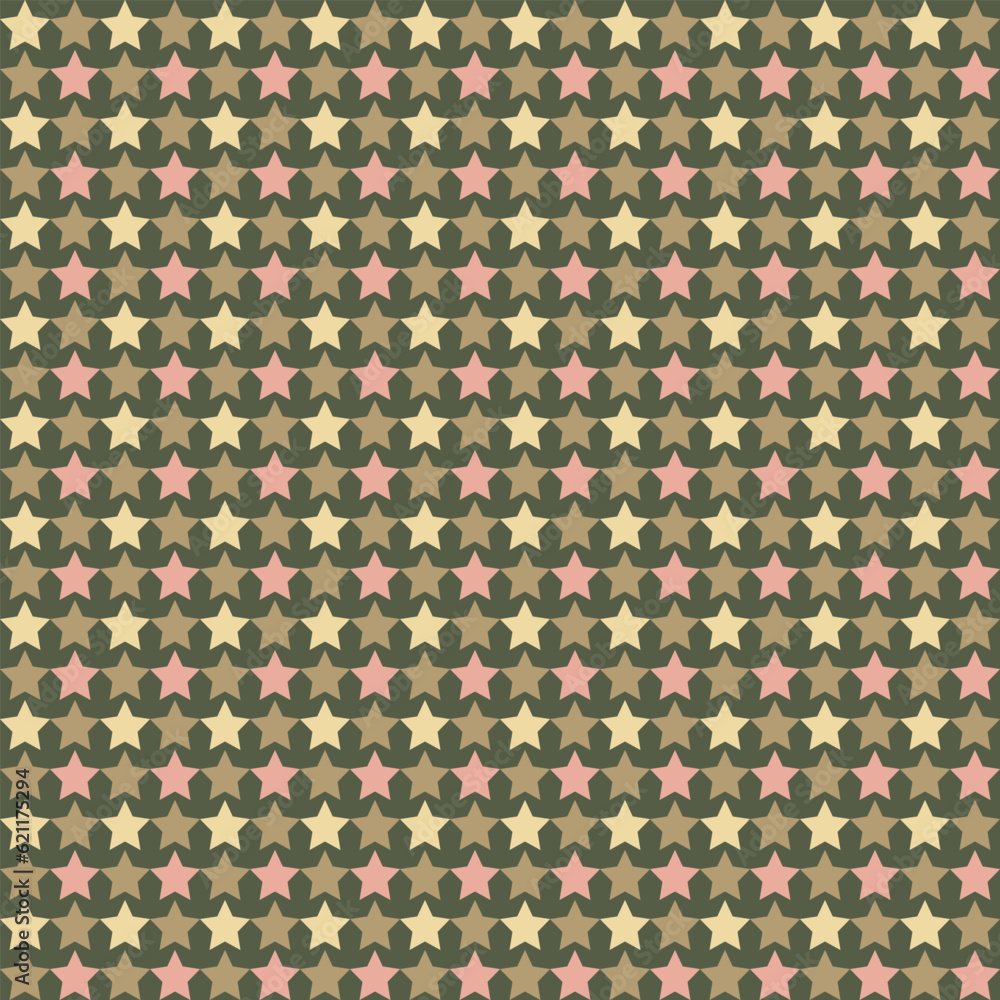 Fototapeta premium star shape seamless pattern vector, abstract repeating background