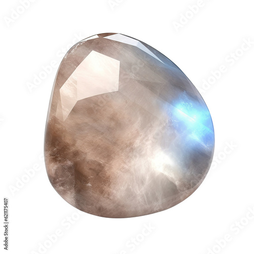 Moonstone, isolated on transparent background cutout