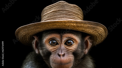 close up of a person in a hat