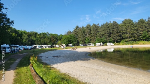 Wallpaper Mural RV park at a lake near Overloon, Camperpark 't Schaartven in the Netherlands Torontodigital.ca