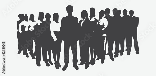 Empowering Leadership, Silhouettes of a Dynamic Male Leader Inspiring His Business Team to Success