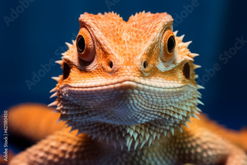  Bearded Dragon in nature  national geography  Wide life animals. AI Generated.