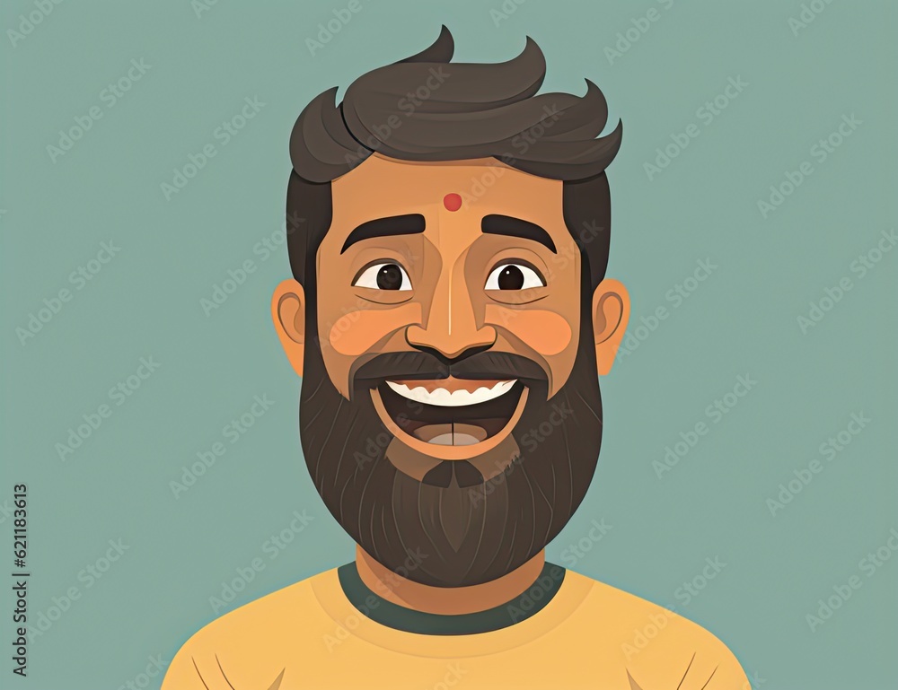Emoji di uomo con barba