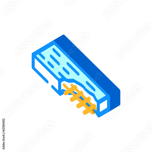 concrete slab civil engineer isometric icon vector. concrete slab civil engineer sign. isolated symbol illustration