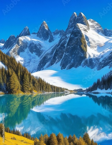 lake in the mountains