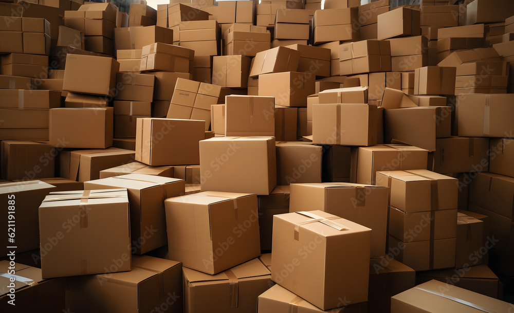 Bulk Cardboard boxes prepared for shipping Bulk Cardboard boxes prepared for shipping