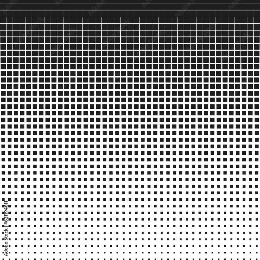 abstract seamless geometric black halftone vertical pattern.