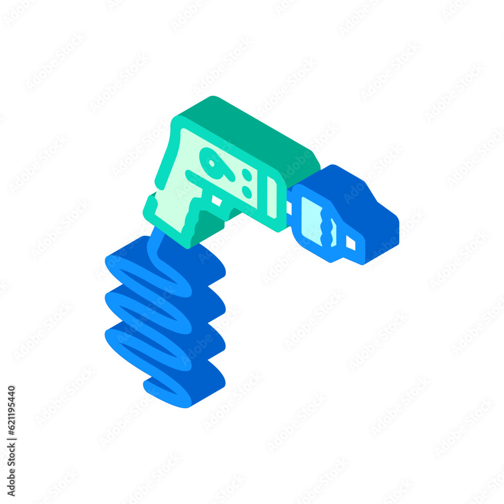 pneumatic drill tool work isometric icon vector. pneumatic drill tool work sign. isolated symbol illustration pneumatic drill tool work isometric icon vector. pneumatic drill tool work sign. isolated symbol illustration