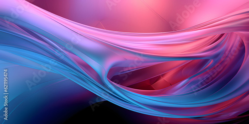 Crinkle Cut Pulse background in Blue, Pink, and Violet. A Digital Abstract Fractal Image