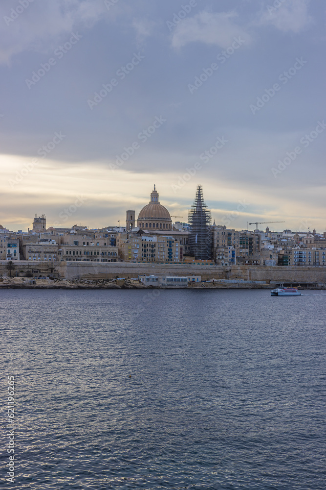 Sliema, Malta - December 23 2022 Sliema, Malta - December 23 2022