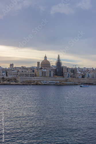 Sliema, Malta - December 23 2022 "Beautiful architecture and coast of Sliema in Malta" © Jakub
