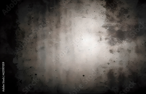 Black texture metal wall background grunge style, Generative AI