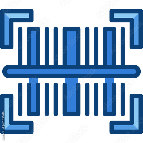 barcode two tone icon
