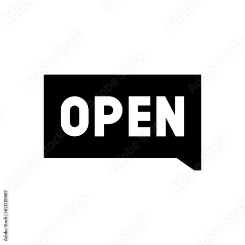 open enrollment glyph icon