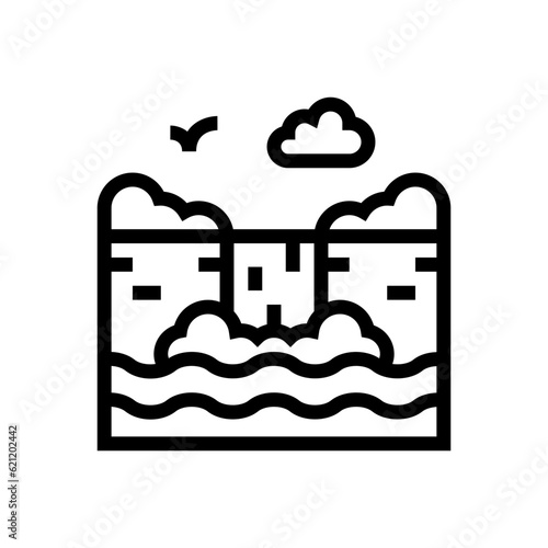 cascade vector icon