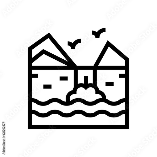 cascade vector icon