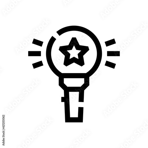 light stick vector icon photo