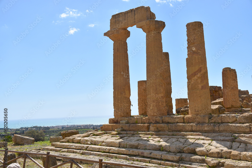 Ruins of ancient temple (Agrigento,Sicily)