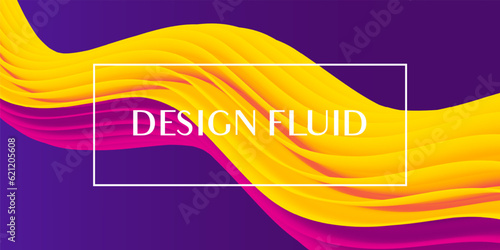 Motion fluid elements with 3D abstract pattern. Futuristic abstract background. Templet, social media, presentation, website, and Print n publication