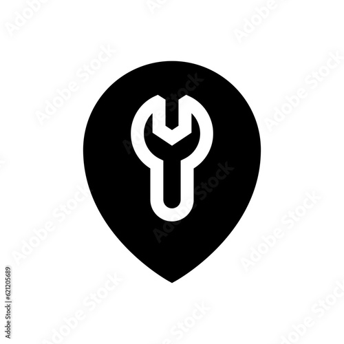 appliance repair glyph icon