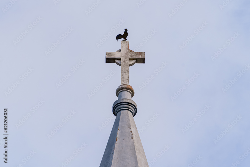 Cathedral chicken. This is a famous ancient architecture in Da Lat city, Vietnam.
