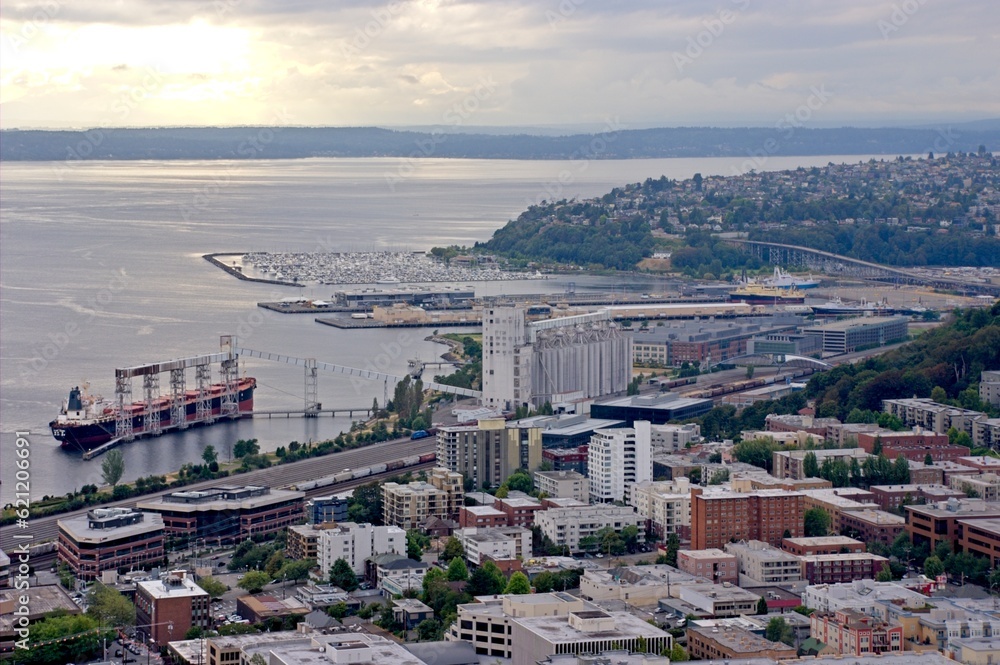 Aerial view of Pier 66 - Seattle, WA - USA