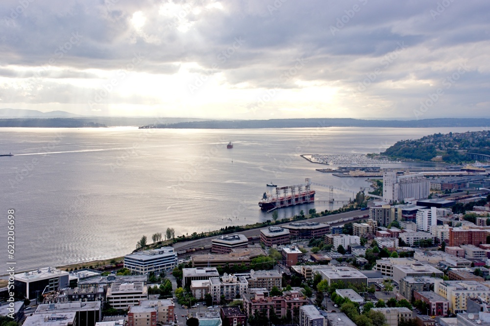Aerial view of Pier 66 - Seattle, WA - USA