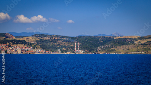 View form Lesbos or Lesvos - a Greek island located in the northeastern Aegean Sea © Hristo