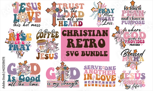 Christian Retro SVG Design Bundle