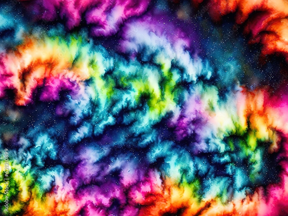 colorful isolated in black background with Generative AI colorful isolated in black background with Generative AI