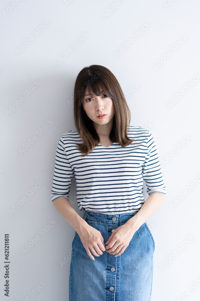 長髪の女性 長髪の女性
