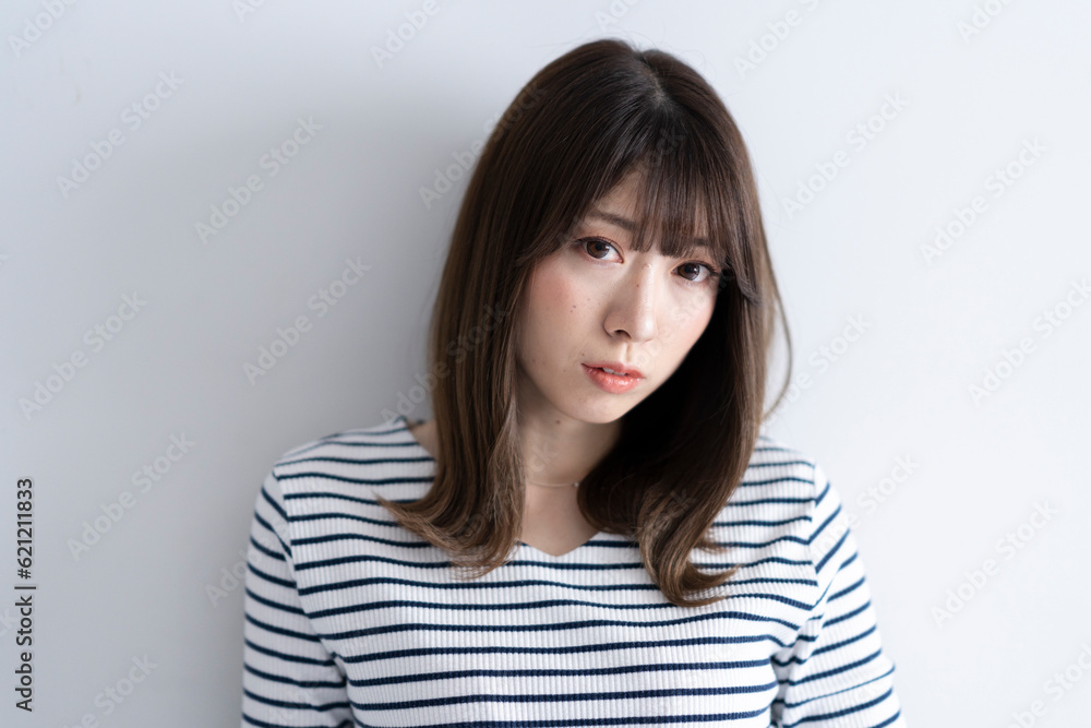 長髪の女性 長髪の女性