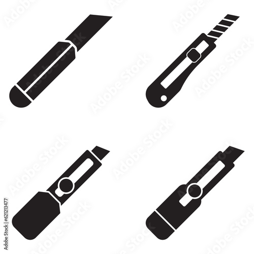 Leinwand Poster cutter icon vector