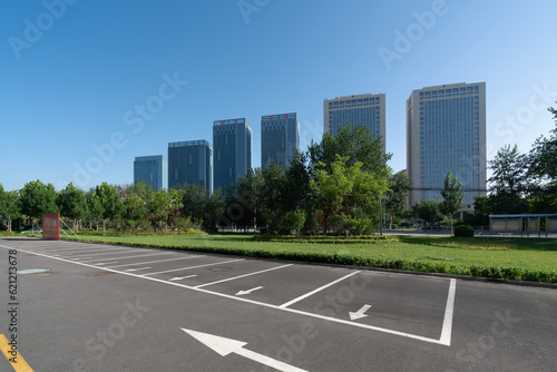 Weifang Shouguang City landscape and parking lot