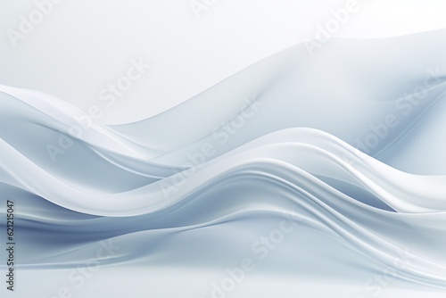 Serene and Pristine White Abstract Background Created with Generative AI