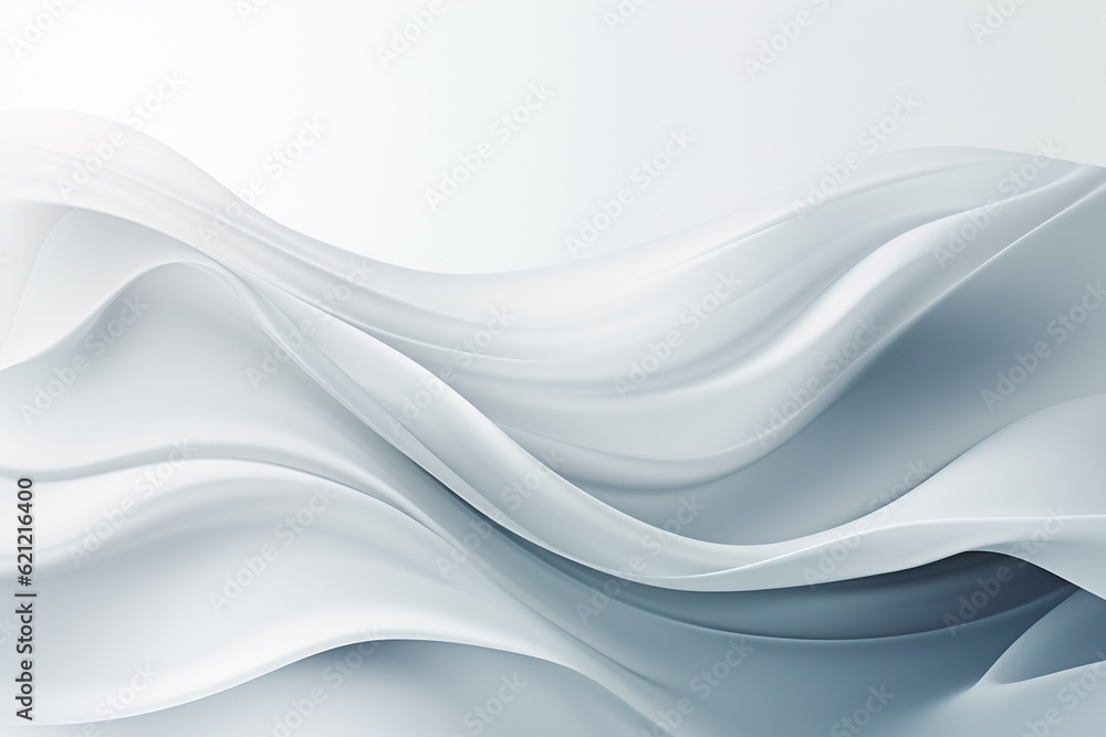 Serene and Pristine White Abstract Background Created with Generative AI Serene and Pristine White Abstract Background Created with Generative AI