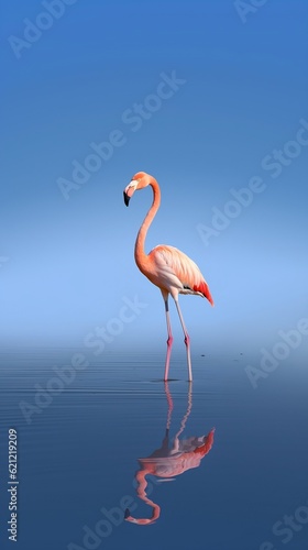 image of flamingo standing in water © GEMES