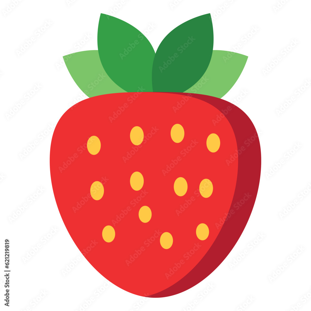 Fruits and berries. Flat style. The food is isolated. A set of flat icons. Fruits and berries. Flat style. The food is isolated. A set of flat icons.