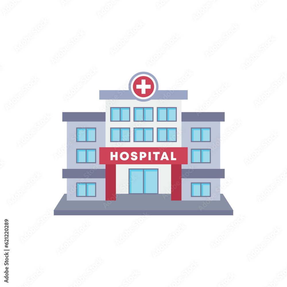 hospital building vector illustration in flat style design hospital building vector illustration in flat style design