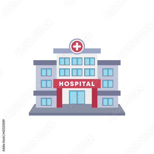 hospital building vector illustration in flat style design