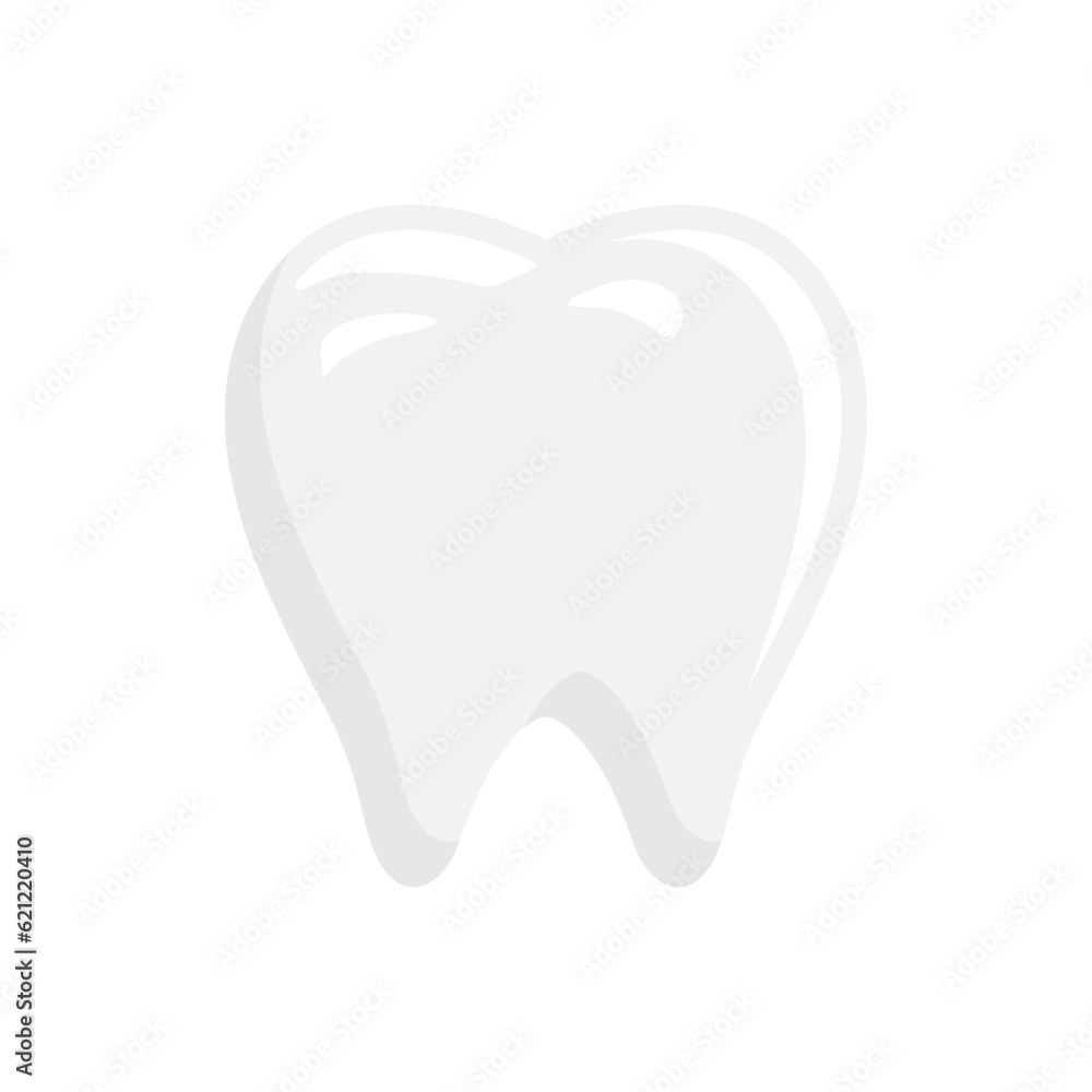 white tooth vector illustration in flat style design white tooth vector illustration in flat style design