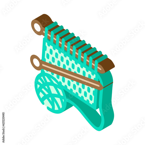 craft knitting wool isometric icon vector. craft knitting wool sign. isolated symbol illustration