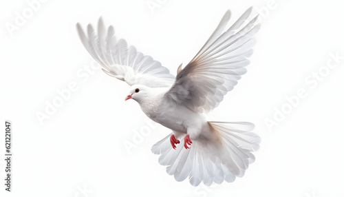 white dove isolated on white © wiizii