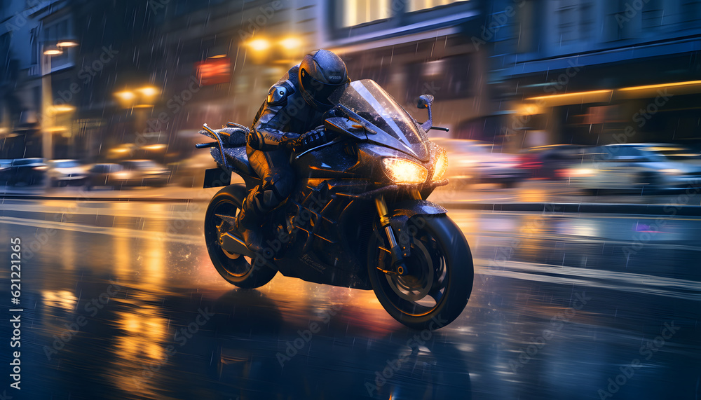 motorcycle at night background 