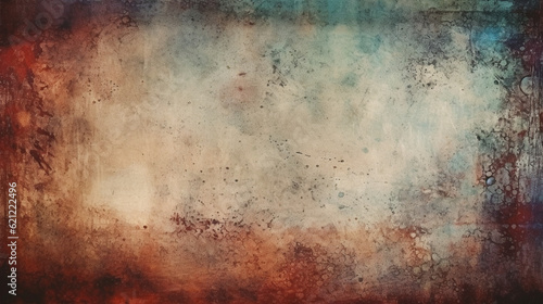 Empty dirty old wall background. Grunge background with copy space. Generative AI © Катерина Нагірна