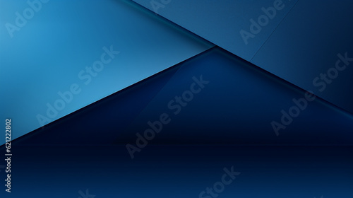 Abstract blue background. Modern minimalist design. Generative AI