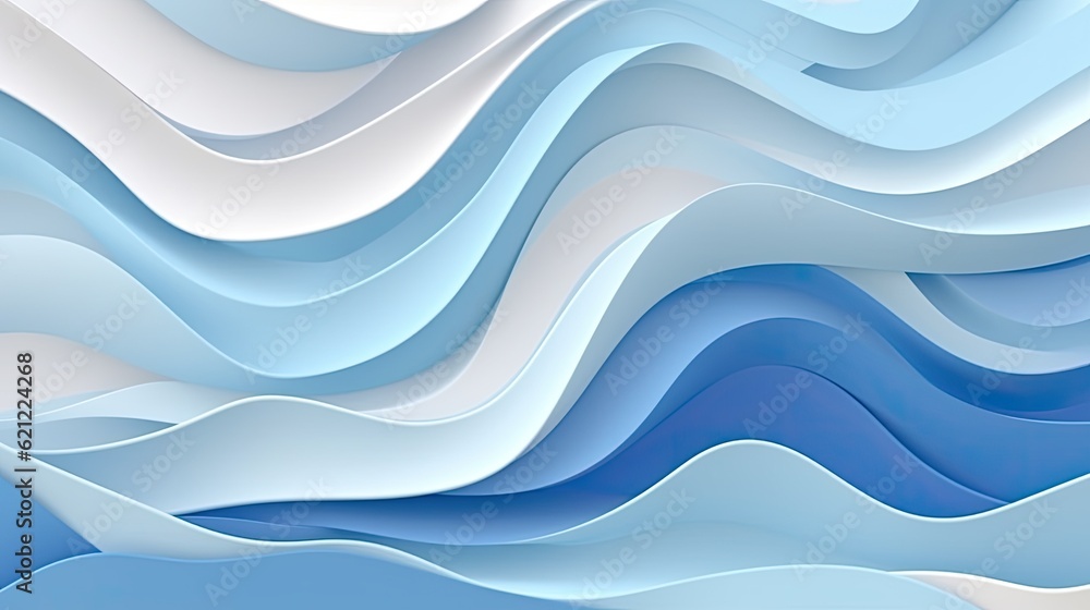 Fototapeta premium Abstract psychedelic background with creative wave design, wavy illustration with layered texture, modern psychic liquid art graphic for print or web purpose - Generative ai