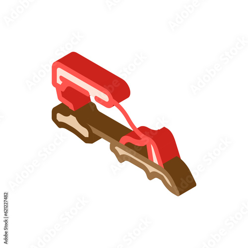 crampons mountaineering adventure isometric icon vector. crampons mountaineering adventure sign. isolated symbol illustration