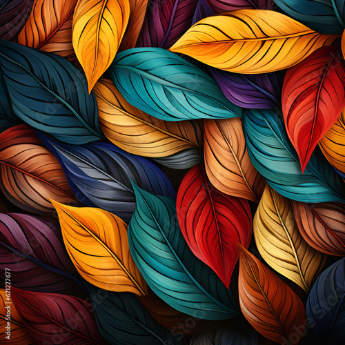 seamless pattern with ,leaf,