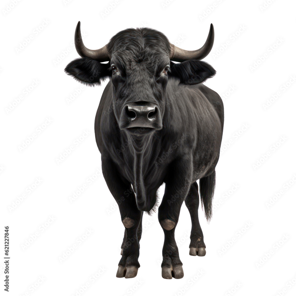 cow isolated on transparent background cutout